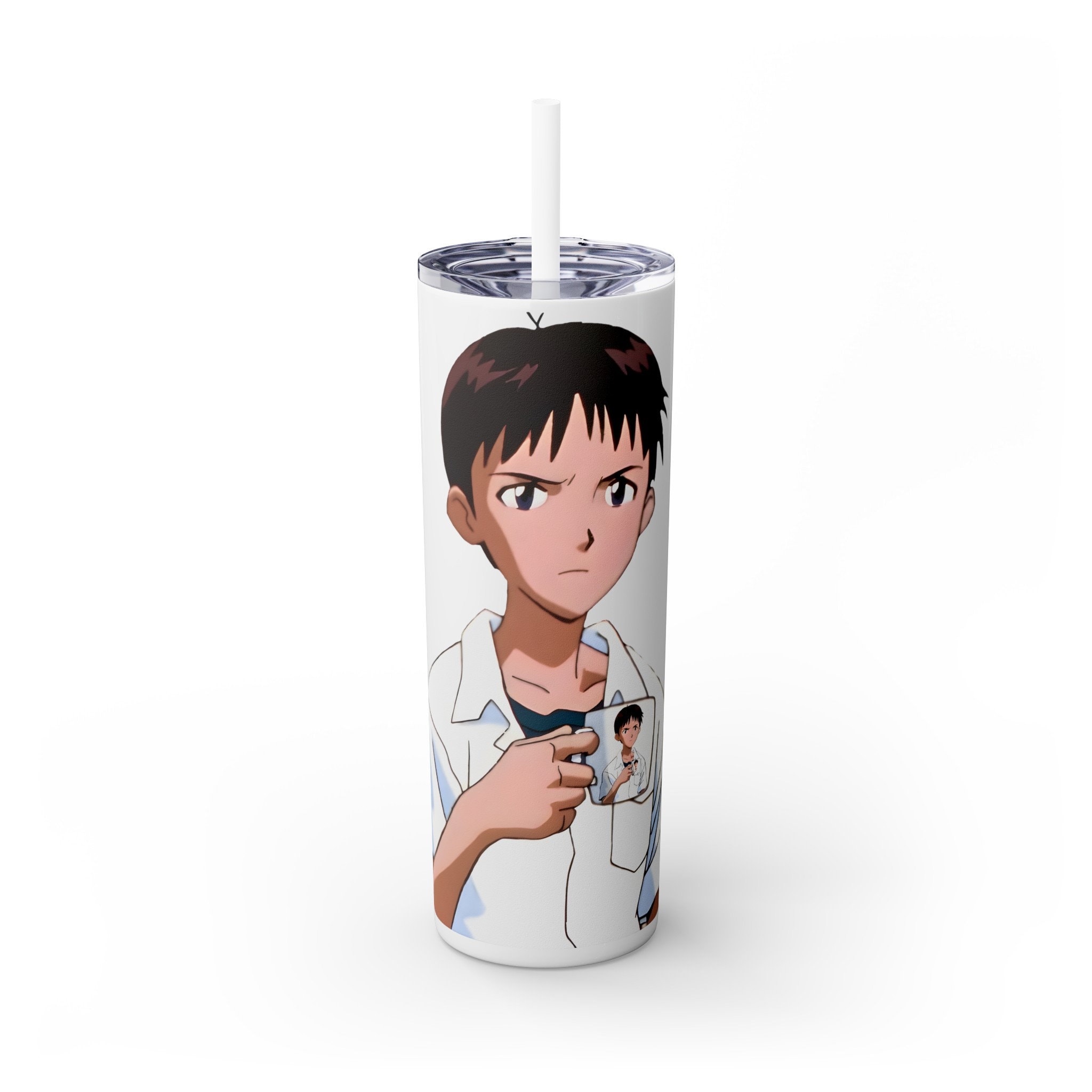 Evangelion Shinji Drinking Coffee Ceramic Mug – 11oz True Love Cafe Exclusive