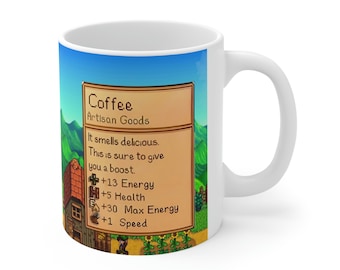 Stardew Valley Mug, Stardew Valley Gift, Valley Coffee Mug, Stardew Valley Game, Stardew Valley Cup, Stardew Mug, Video Game Mug, Gamer Mug