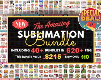 620+ Mega Sublimation PNG Bundle | PNG | 40 + Different Bundles | Print on Demand | Digital Delivery