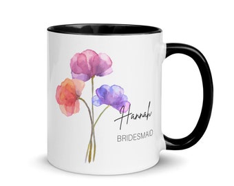 Bridesmaid Proposal Gifts, Bridesmaid Gifts, Future Mrs Mug, Bridal Shower Gifts, Personalized Mug, Custom Name Mug gift