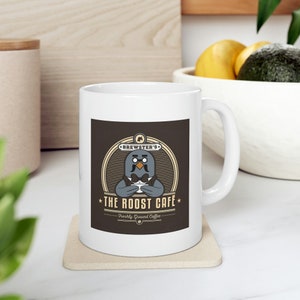 The Roost Cafe Coffee Mug, Roost Cafe Gift, The Roost Cafe Game, The Roost Cafe Cup, The Roost Cafe Mug, Video Game Mug, Gamer Mug