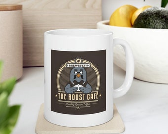 De Roost Cafe Koffiemok, Roost Cafe Gift, The Roost Cafe Game, The Roost Cafe Cup, The Roost Cafe Mok, Video Game Mok, Gamer Mok