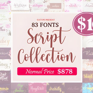 The Script Font Collection Bundle