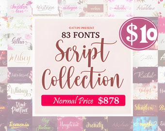 Script Font Collection-paketet