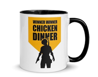 Pubg Mug, Pubg Gift, Pubg Coffee Mug, Pubg Game, Pubg Cup, Winner Winner Chicken Dinner, Video Game Mug, Gamer Mug