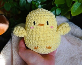 Peluche poussin au crochet | Crochet peluche | Peluche poule | Poule en peluche | Peluche au crochet |  Poule au crochet