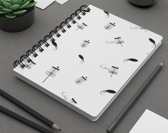 Disc Golf Spiral Bound Journal, Disc Golf Notebook, Disc Golf, Disc Golf Book