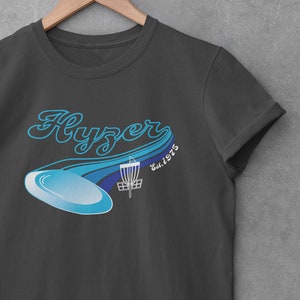 Men&#39;s Disc Golf T-tshirt | Hyzer Swoosh | Frisbee Golf | Gift for Disc Golfer | Disc Golf Basket | Disc Golf Tree | Jersey Tee Shirt