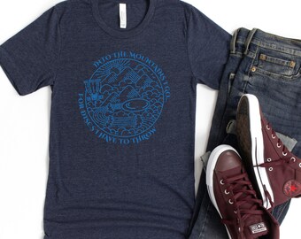Disc Golf Dash Tee, Into The Mountains I Go, Disc Golf Shirt, Geschenke für Papa, Disc Golf Geschenke, Frisbee Golf, Disk Golf, Disc Golf Korb