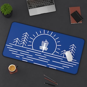 Disc Golf Desk Mat, Disc Golf Desk pad, Disc Golf Mousepad, Disc Golf Mouse pad