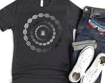 Disc Golf Dash Tee,Circle Of Chains,Gifts For Dad,Disc Golf Gifts,Frisbee Golf,Disk Golf,Disc Golf Basket,Disc Golf Decor, Bangin Chains