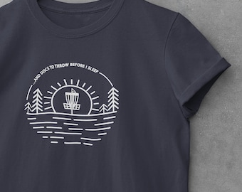 Herren Disc Golf T-Tshirt | Scheiben zum werfen | Frisbee Golf | Geschenk für Disc golfer | Disc Golf Korb | Disc Golf Baum | Jersey Tee Shirt
