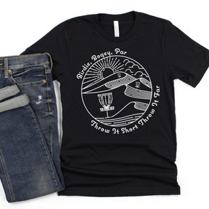 Disc Golf Dash Tee, Disc Golf Shirt, Throw it Short Throw it Far, Gifts For Dad, Disc Golf Gifts, Frisbee Golf, Disk Golf, Disc Golf Basket