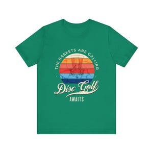 Retro Disc Golf Tshirt, Disc Golf Shirt, Sunset Disc Golf Shirt, Gift for Disc Golfer, Disc Golf Shirt