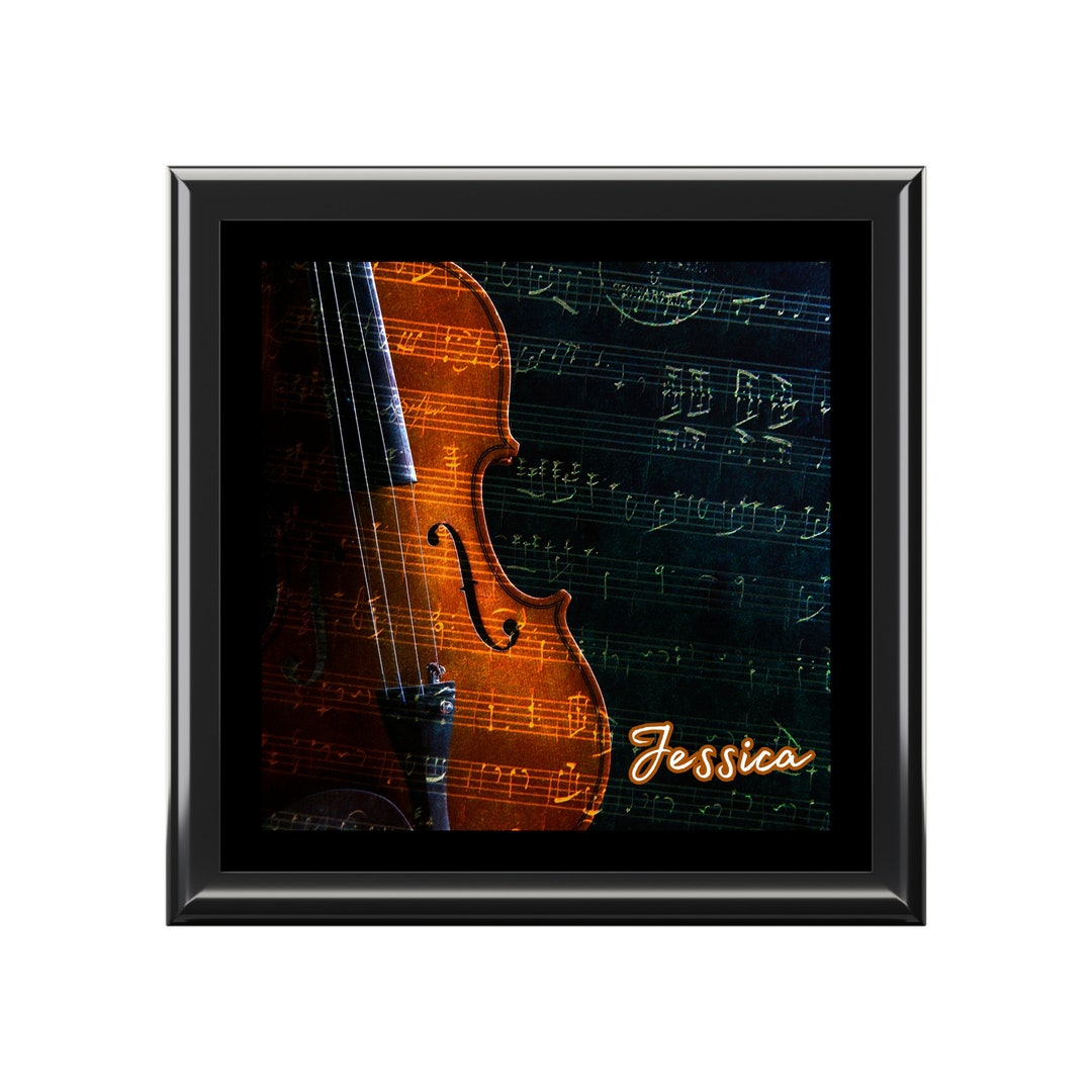 Personalized Violin Jewelry Box, A Great Gift for a Violinist, Custom