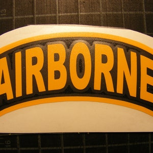 Army Airborne Tab decal Sticker, Airborne Tab
