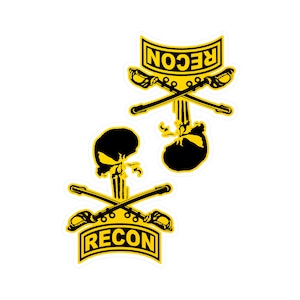 US Cavalry Kiss-Cut Vinyl Decals, Cav Scout, Cavalry, Recon,