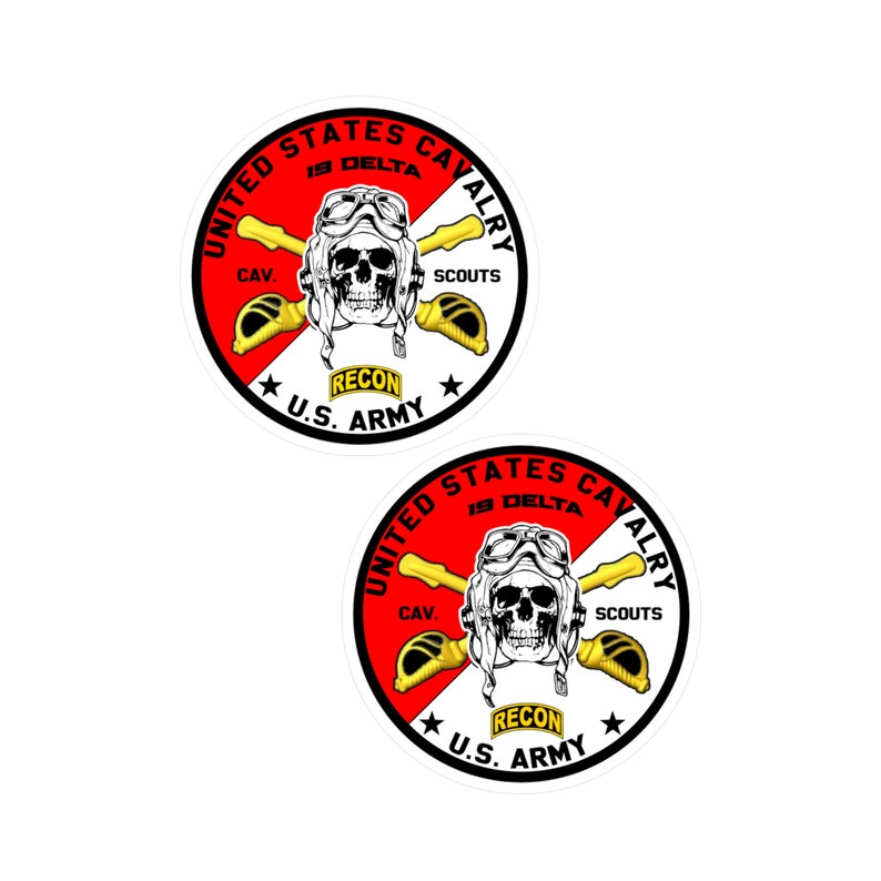 Cavalry Kisscut Vinyl Decals, Cav Scout, Cavalry, Recon, 19delta Etsy