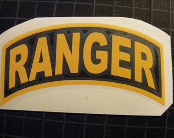 Army Ranger Tab decal sticker