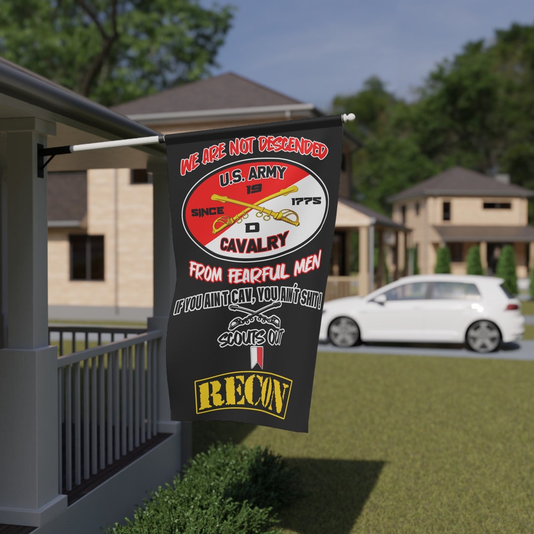 US Cavalry House Banner Cavalry Flag Cavalry Etsy