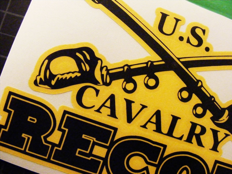 US Cavalry Recon Decal, Cav Scout, 19D, Cavalry Etsy