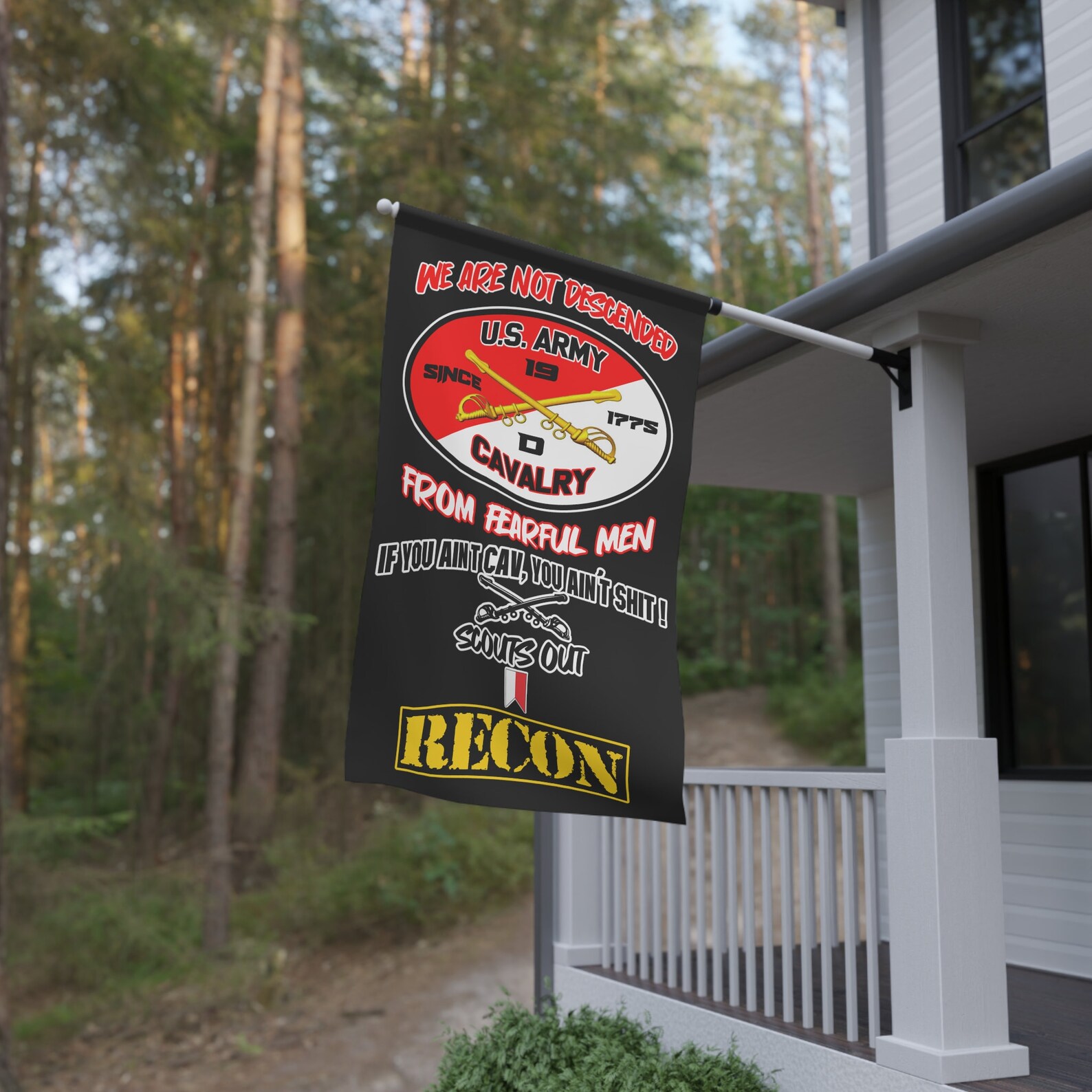 US Cavalry House Banner, Cavalry Flag, Cavalry Etsy