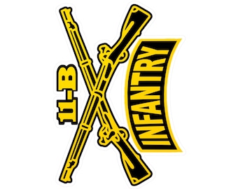 U.S. Army Infantry decal, 11B, Grunt, Infantry