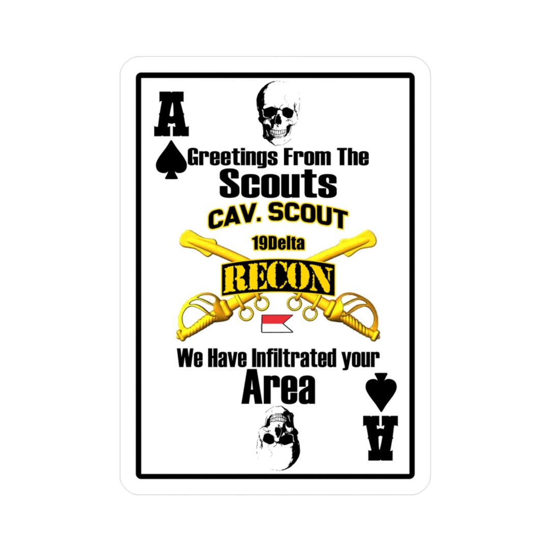 US Cavalry Kisscut Vinyl Decals Cavalry Decal Cav Scout US Etsy