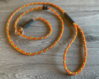 Slip lead strong mountain climbing rope dog lead 6mm choose length /colours