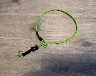 Slip Collar Dog / Gundog Training Anti pulling choke cord grot slip lead rope with stopper  6mm Colours Sizes