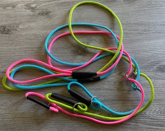 Thin slip lead Puppy dog slip lead adjustable slip lead with stopper 6mm lightweight 3FT| 4FT| 5FT| 6FT  Custom | Choose colour