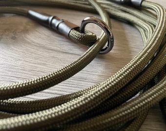Paracord Slip Lead | Dog Walking Training | Gundog Working Dog  Adjustable Stopper Custom Sizes & Colours | 6mm