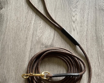6mm Long Line Dog Lead | Recall Freedom Training Line | Lightweight Rope with Trigger Hook / Clip 5 Foot 10ft 15 ft 20ft