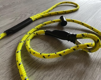Gundog Slip lead with thimble Training Field trial competition Dog puppy lightweight strong with stopper 6mm
