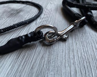 Dog Slip collar and lead set dominant dog collar grot  puppy gundog training 6mm custom colours and lengths | sizes