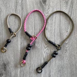 6mm Slip Collar | Dog Training | Adjustable Rope | Custom Length Colour & Hardware