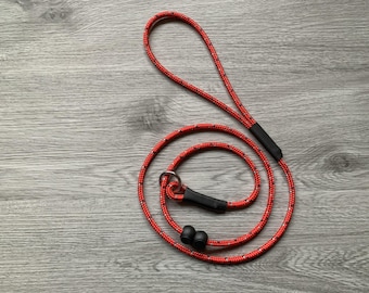 Gundog training Slip lead with thimble field trial competition Dog puppy lightweight strong with stopper 6mm