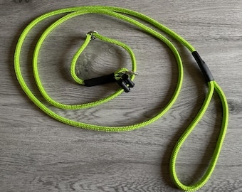 Slip lead Anti pull dog training Anti choke Figure of eight 8  Adjustable stopper 6mm Colours Lengths