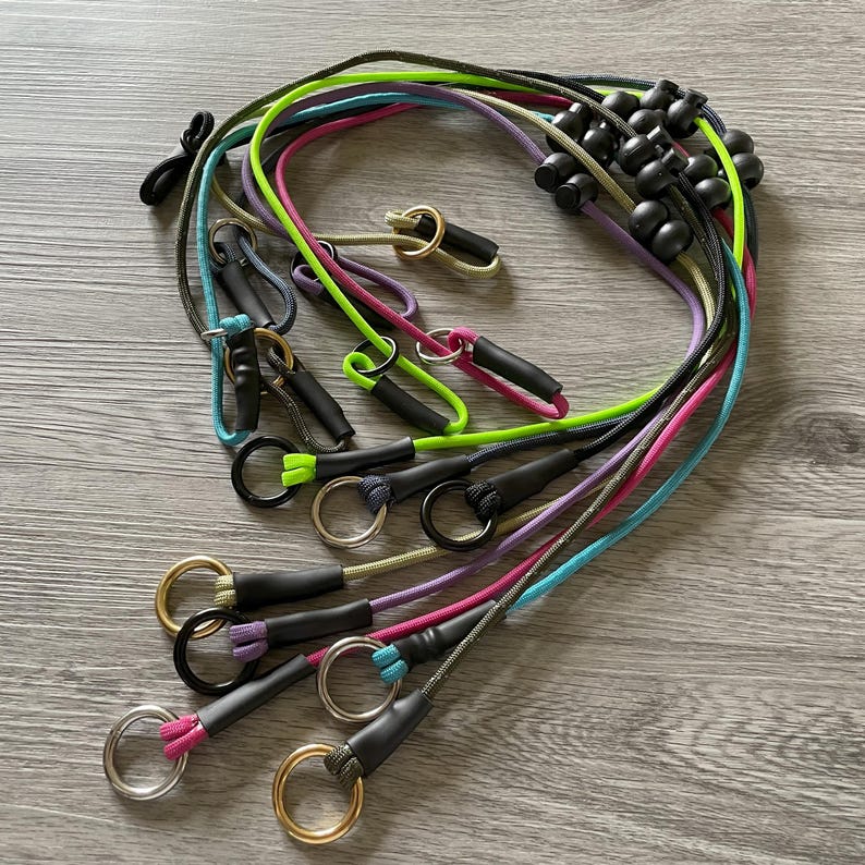 4mm paracord slip collar for dogs