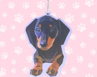 Dachshund Sausage Dog Air Freshener - Green Apple Scent - FREE Postage