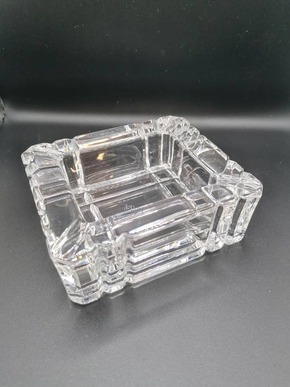 RCR Cristalleria Italiana Vintage Ecological Crystal Ashtray 