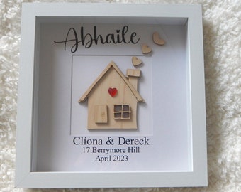 New Home / Abhaile Personalised Frame/ Irish Language Abhaile Gift/ Family New Home Personalised Gift/ Couples New Home/ Gaelic Gift Abhaile