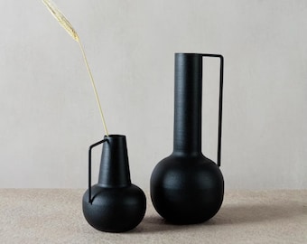 Metal Vase, Nordic Black Iron Vase, Decorative Vase,