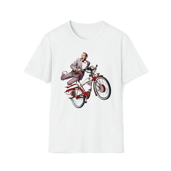 Pee Wee Herman with Bike Shirt | Paul Reubens Memorial |  | I Know You Are But What Am I Quote Shirt