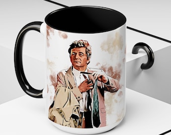 Columbo Just One More Thing Mug | Nostalgic for past era | Gift for Coffee lover | TV detective