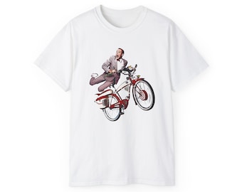 Pee Wee Herman with Bike Shirt | Plus sizes 4XL 5XL | Classic TV
