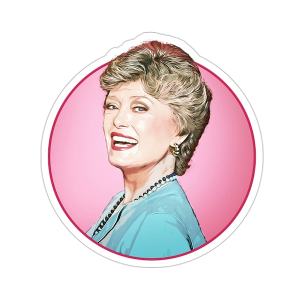 Golden Girls Blanche Sticker | Blanche Devereaux | Rue McClanahan | Rose Dorothy Sophia | TV Show Sticker | Sitcom 80s 90s | Old school TV