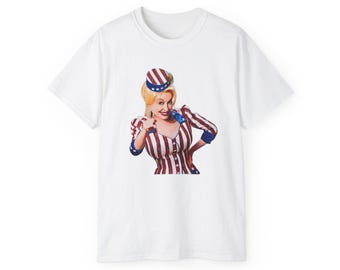 Dolly Parton Shirt | For God and Country | Stars and Stripes | 4th July