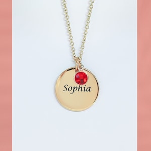 Collana con nome inciso sulla pietra portafortuna per donna o uomo, collana personalizzabile, ciondolo di famiglia, regalo per la mamma, gioielli motivazionali, regalo fatto a mano