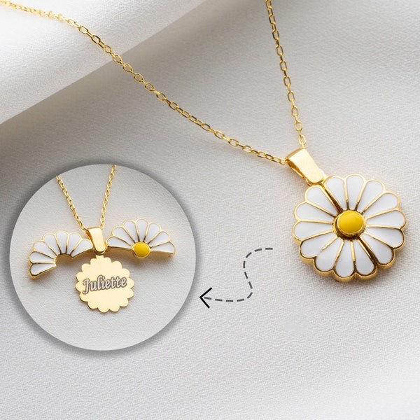 Gepersonaliseerde Daisy naam ketting voor vrouwen,  aangepaste naam ketting, beste vriend cadeau voor haar